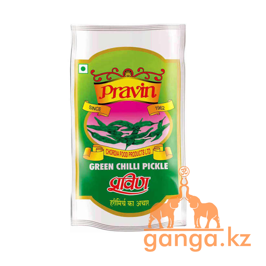 Пикуль с Зеленым Чилли перцем (Green chilli Pickle Pravin), 200 грамм