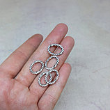 Колечки овальные, 15*10мм, фото 2