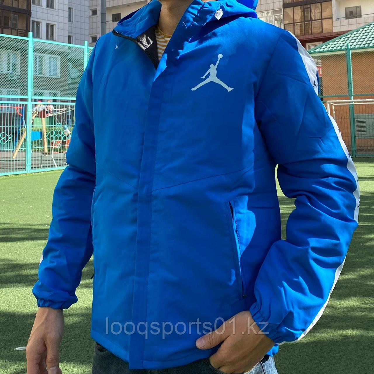 Легкая куртка, ветровка мужская Air Jordan синие (1181) - фото 1 - id-p94169989