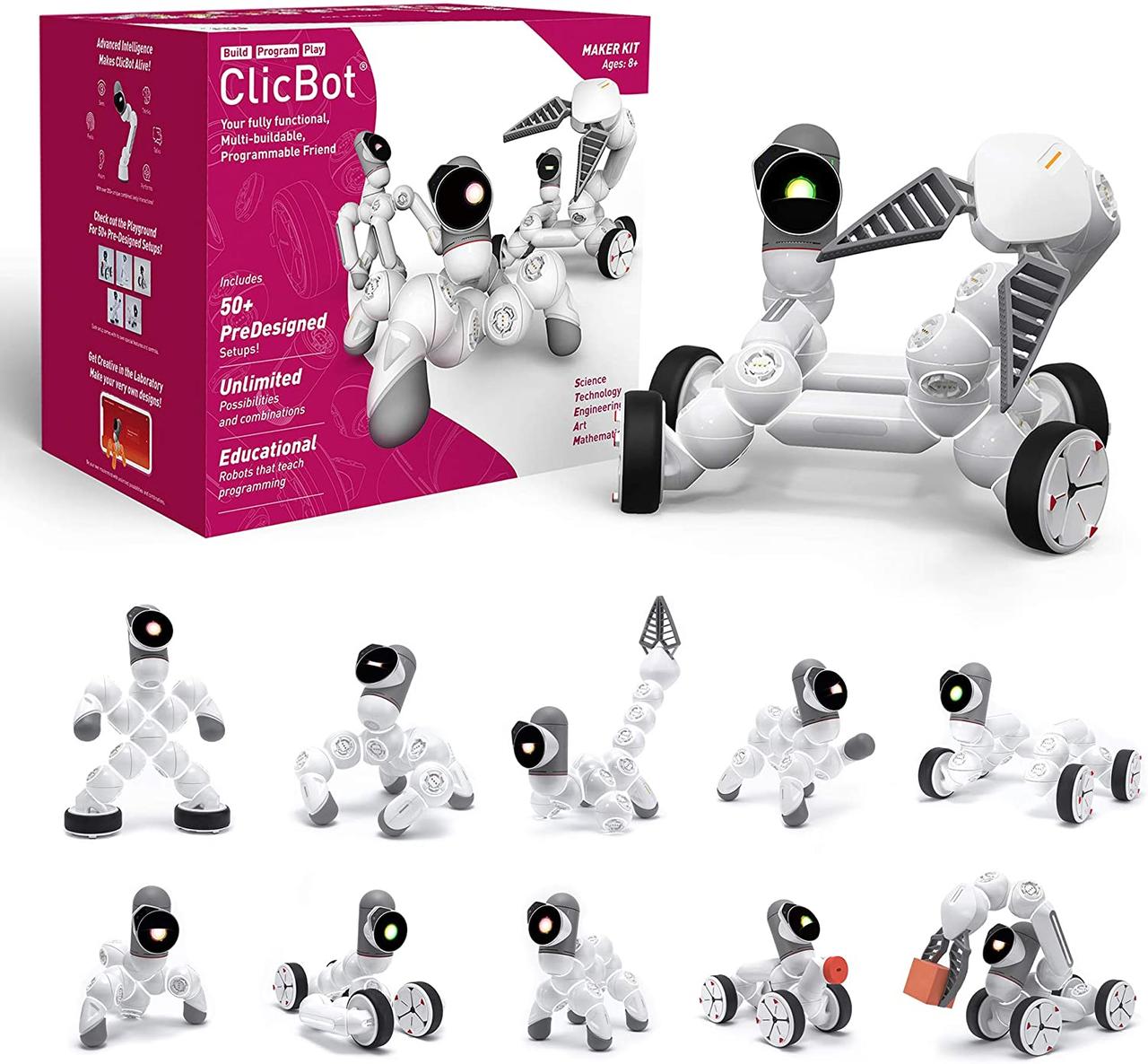 ClicBot Maker Kit Обучающий Програмируемый Робот Кликбот Набор Изобретателя