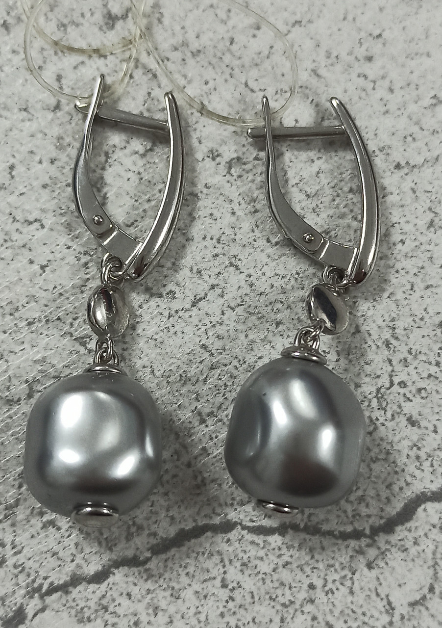 Серьги серебро.