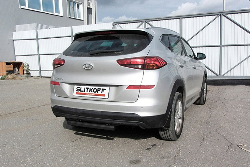 Уголки d57 черные Hyundai Tucson