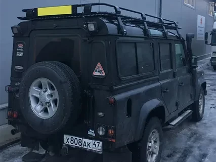 Экспедиционная платформа для Land Rover Defender 110 c сеткой