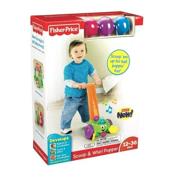 Fisher Price Игрушка для толкания Уокер и непокорный мячик
