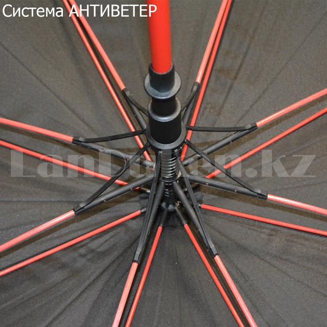 Зонт трость мужской полуавтомат Zont trost' muzhskoj poluavtomat