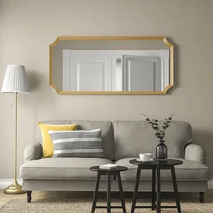 Зеркало СВАНСЕЛЕ золотой, 73x158 см  ИКЕА, IKEA, фото 2