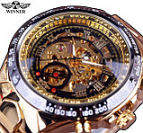 Часы мужские механические скелетон с автозаводом Winner GMT886-1, фото 2