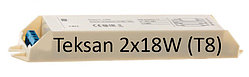 Дроссель электронный Teksan 2х18 Вт, 1х18 Вт