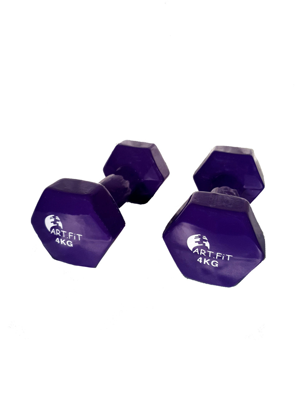Фитнес гантели по 4кг, фиолетовые DB4-purple - фото 3 - id-p94184271