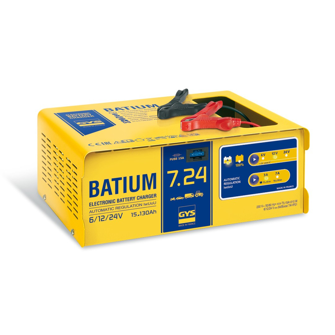Зарядное устройство GYS BATIUM 7.24 (6/12/24 В, 210 Вт, 7 А, 5,7 кг)