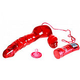 Безремневой страпон с вибрацией ToyJoy Bend Over Boyfriend Red 20 см, красный (только доставка), фото 3