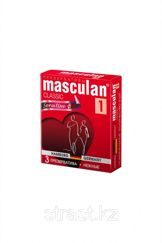 Презевативы нежные Masculan Classic Senitive 1 (в уп.3 шт)
