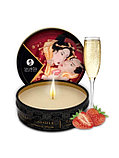 Массажное аромамасло свеча SHUNGA Sparkling Strawberry Wine (Клубничное вино) 30 мл, фото 2