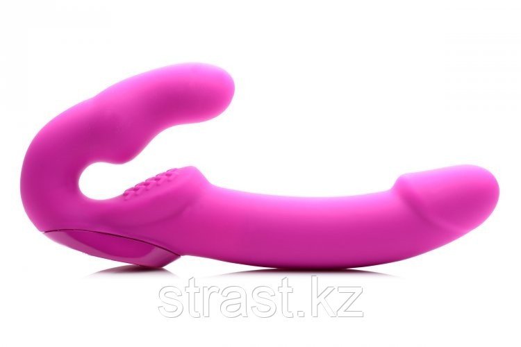 Женский страпон с вибрацией Evoke Rechargeable Vibrating Silicone Strapless Strap On, 24,7 см (только
