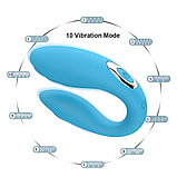 Вибратор для двоих U HOT U-Shaped Silicone Vibrator, фото 2
