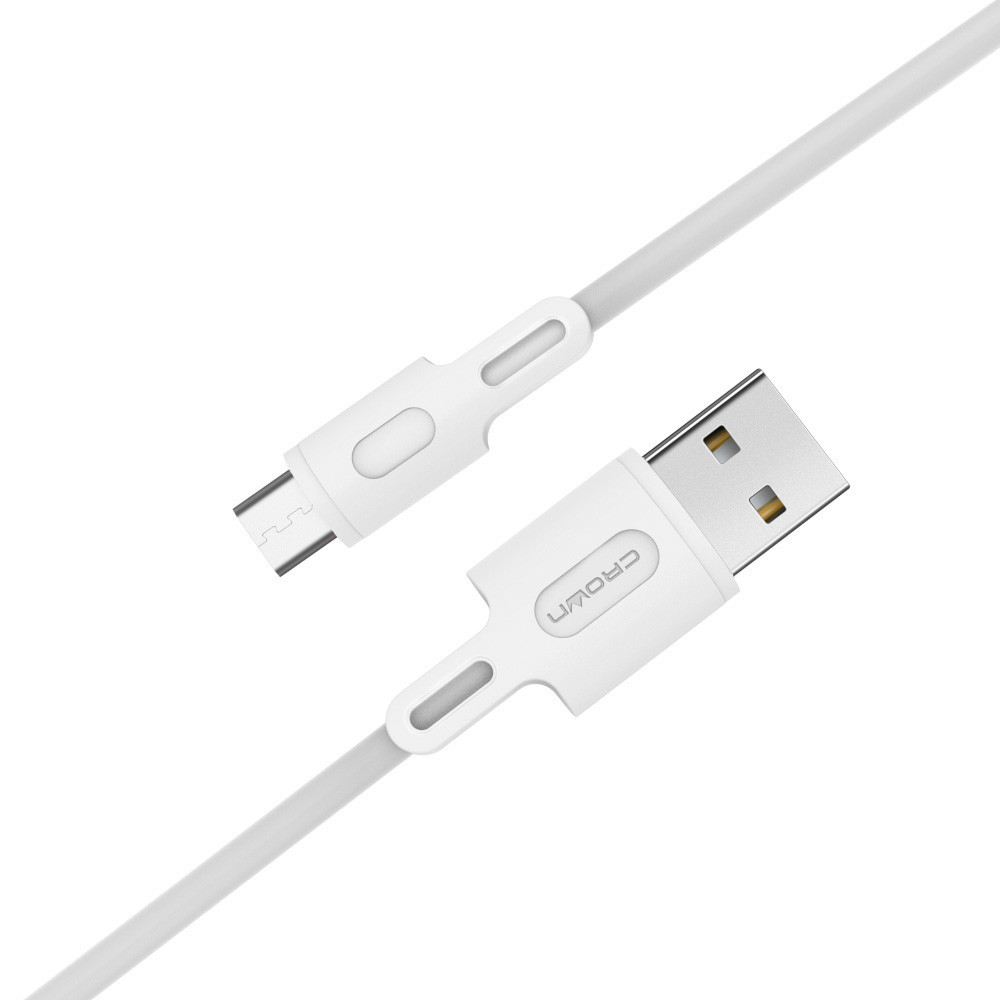 Кабель Crown USB - microUSB CMCU-003M white