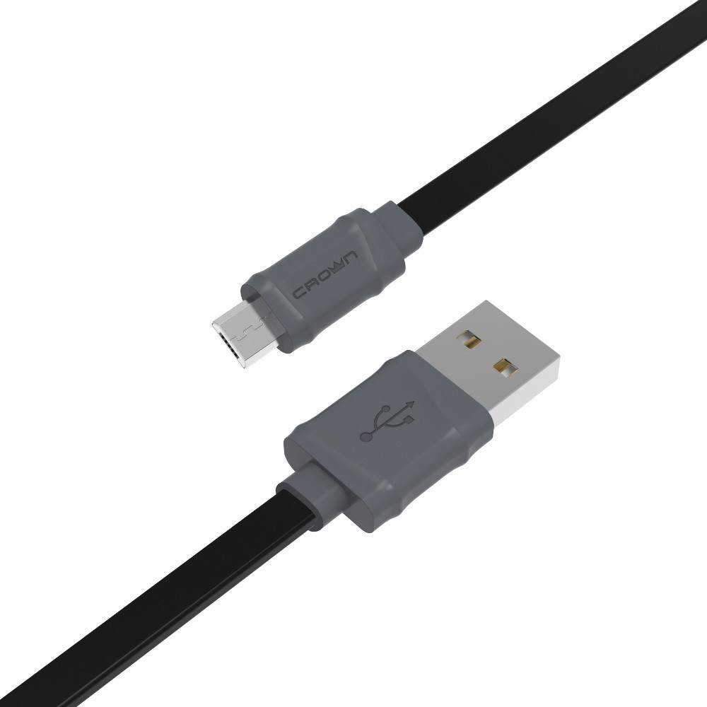 Кабель Crown USB - microUSB CMCU-006M black