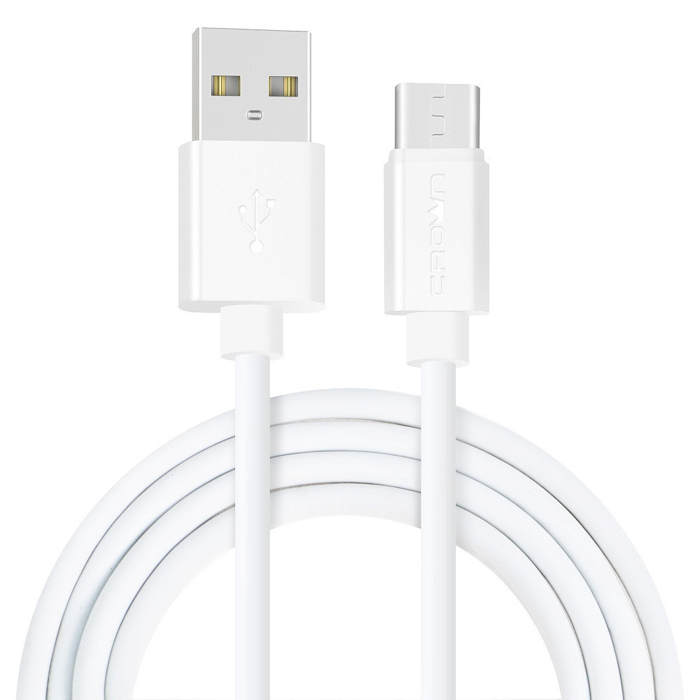 Кабель Crown USB - USB Type-C CMCU-1016C white