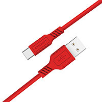 Кабель Crown USB - USB Type-C CMCU-002C red