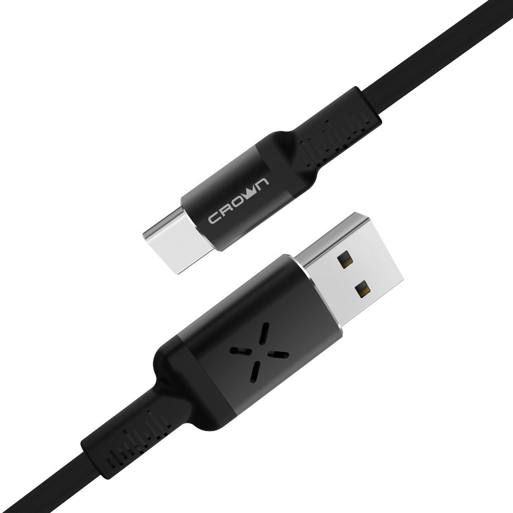 Кабель Crown USB - USB Type-C CMCU-010C black - фото 1 - id-p94192478