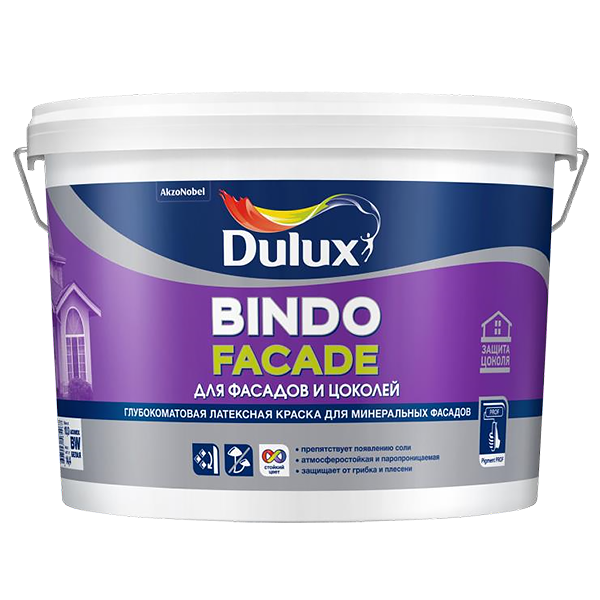 Краска Dulux BINDO FASADE для фасадов и цоколей - фото 1 - id-p94192822