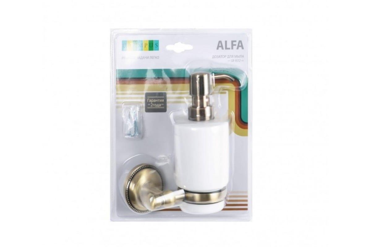 Дозатор для жидкого мыла ALFA GR-9512 (GRAMPUS, Чехия) - фото 2 - id-p94193675
