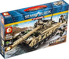 Конструктор аналог лего LEGO Sembo 105562 Основной боевой танк VT-4