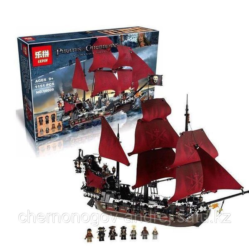 Конструктор аналог лего Lego Pirates 4195 Пираты Карибского моря 6001 Месть Королевы Анны 1207 дет