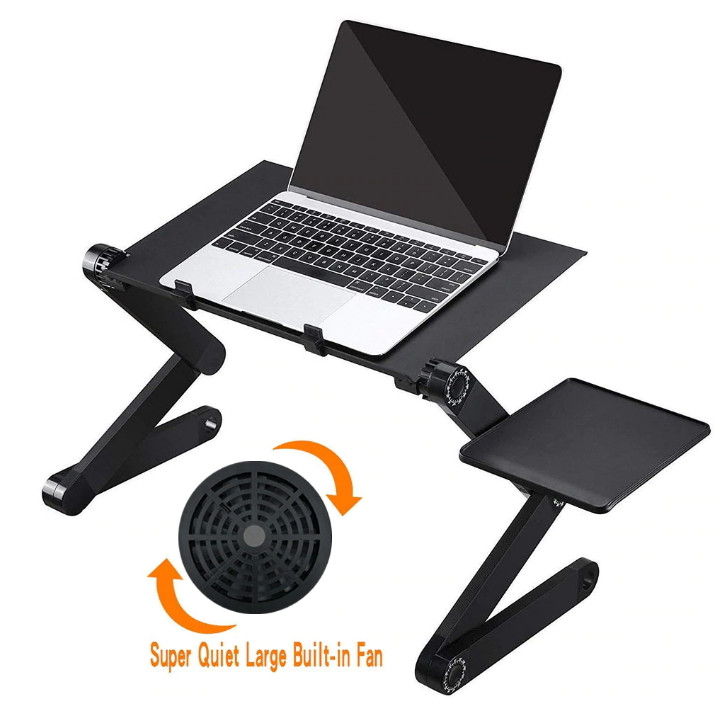 Письменный стол Laptop Table Столик для ноутбука 8 в 1 черный Laptop Table T8 - фото 2 - id-p94007431