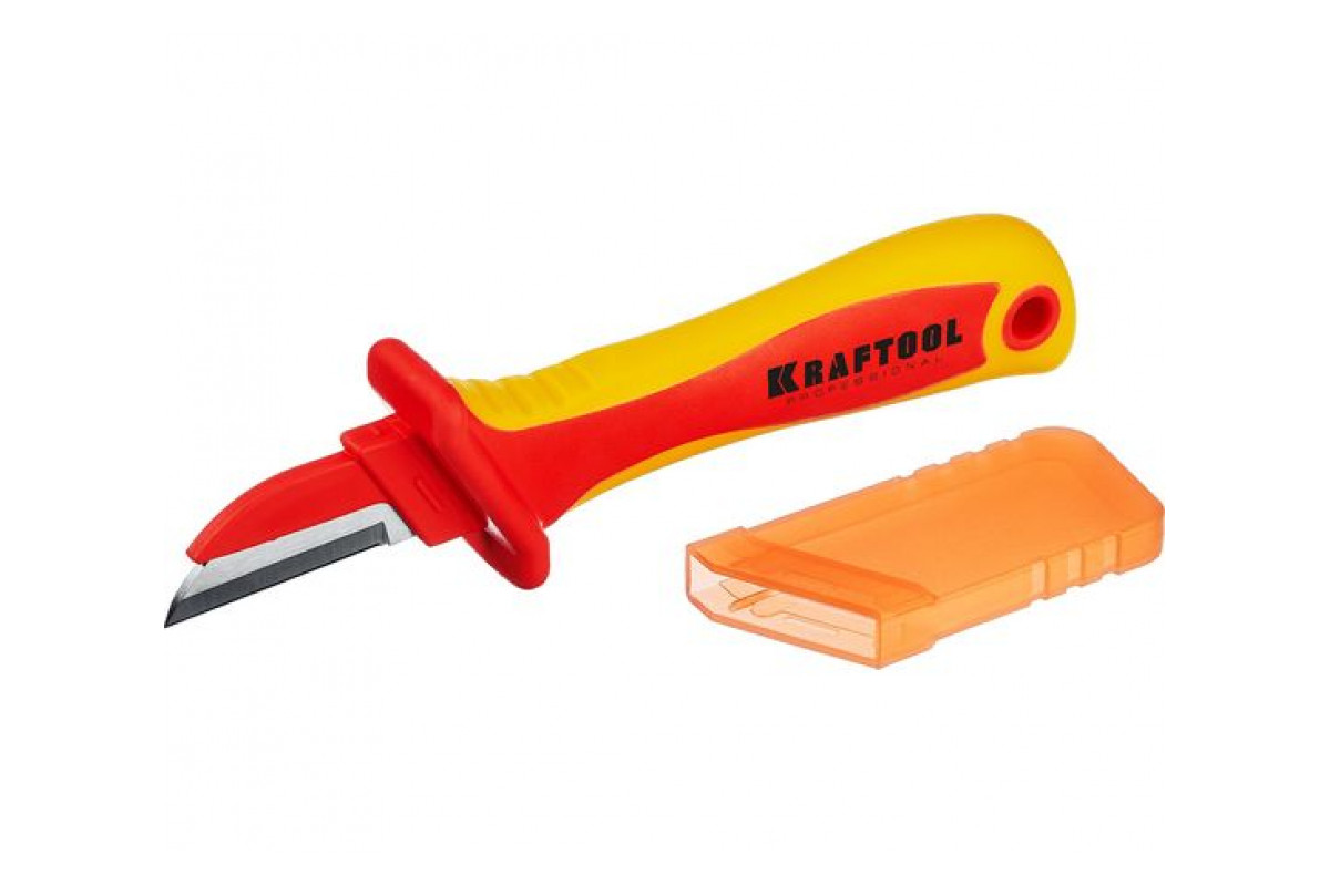 Диэлектрический, прямой нож электрика Kraftool KN-1 45401 - фото 1 - id-p94193939