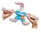 Гуджитсу Игрушка Багз Банни Космический Джем тянущаяся фигурка. ТМ GooJitZu 39063, фото 4