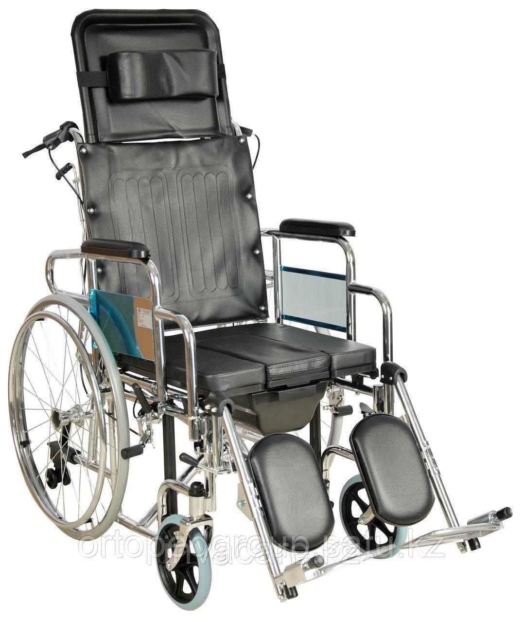 Инвалидное кресло модель H008B (с санитарным оснащением) - фото 1 - id-p90185822
