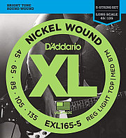 Струны для 5-струнной бас-гитары D'addario EXL165-5