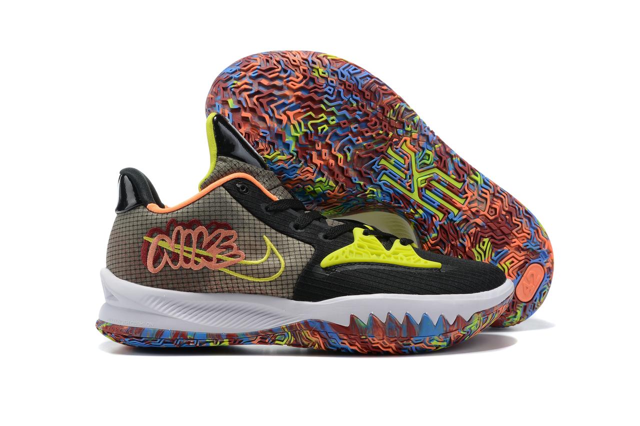 kyrie low 4 black turf orange