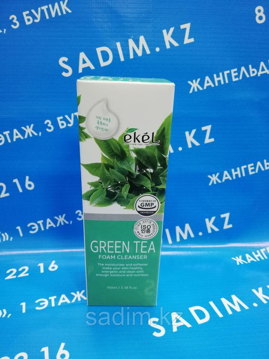 Ekel Green Tea Foam Cleanser 100 мл Пенка для умывания с экстрактом зеленого чая