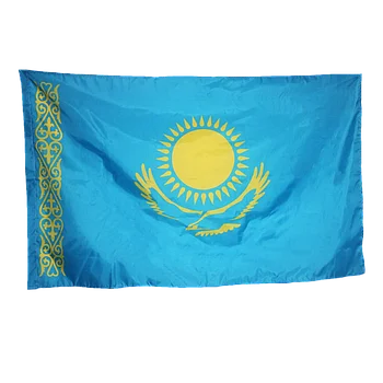 Государственный Флаг Республики Казахстан, политекс, 1*2 м