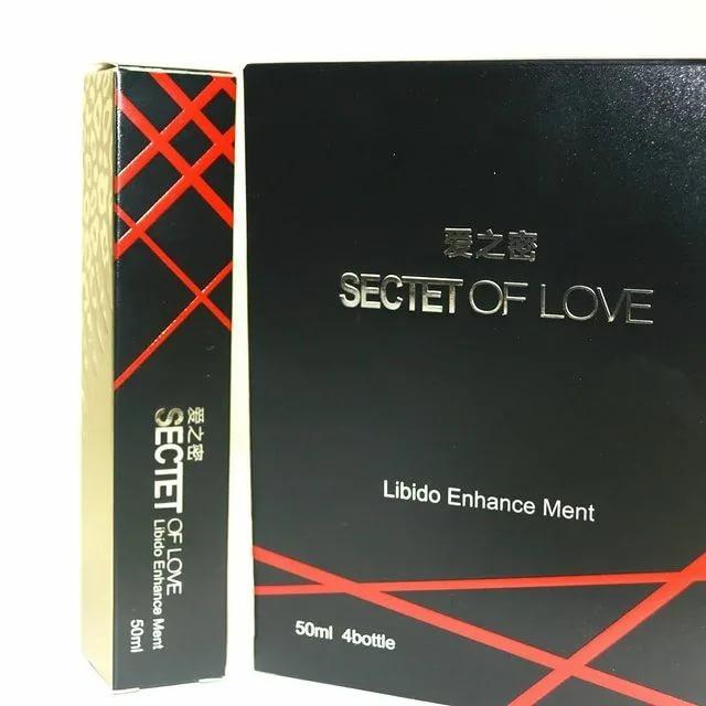 Возбуждающие средство для женщин, многоразовые капли "Secret of Love" 4 флакона .