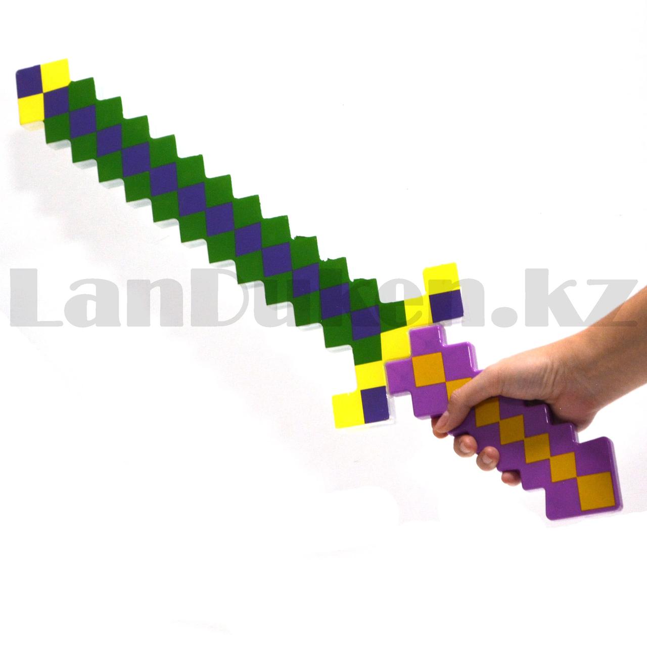 Меч Майнкрафт (Minecraft) музыкальный разноцветный 62 см - фото 3 - id-p94197096