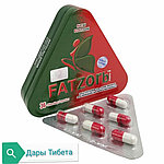 Fatzorb  ( Фатзорб ) треугольная красно-зеленая металлическая упаковка