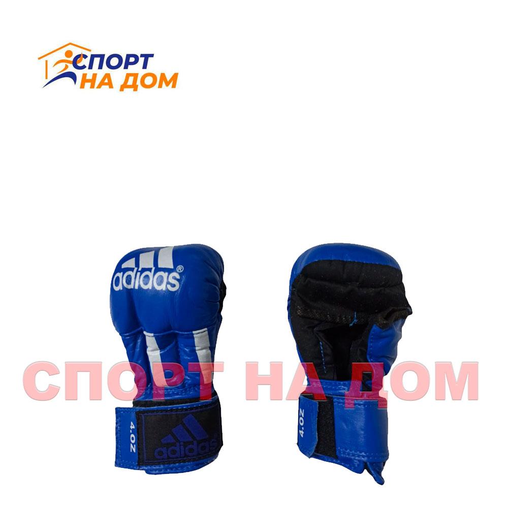 Перчатки для рукопашного боя Adidas (4 OZ,синий) - фото 1 - id-p94201328