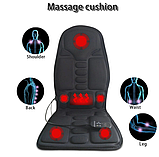 Массажная накидка с функцией подогрева. Massage robotic cushion 5., фото 6