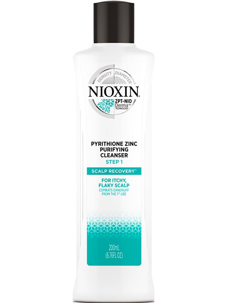 Очищающий шампунь Nioxin для волос против перхоти Scalp Recovery, Step 1, 200мл - фото 1 - id-p94038023