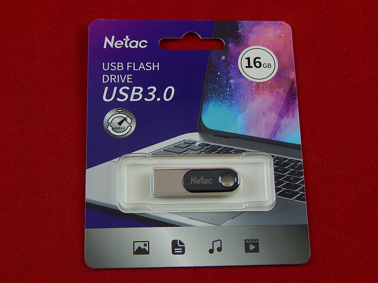 USB Флеш Netac 16GB, USB 3.0, модель U278/16GB - фото 1 - id-p94202424