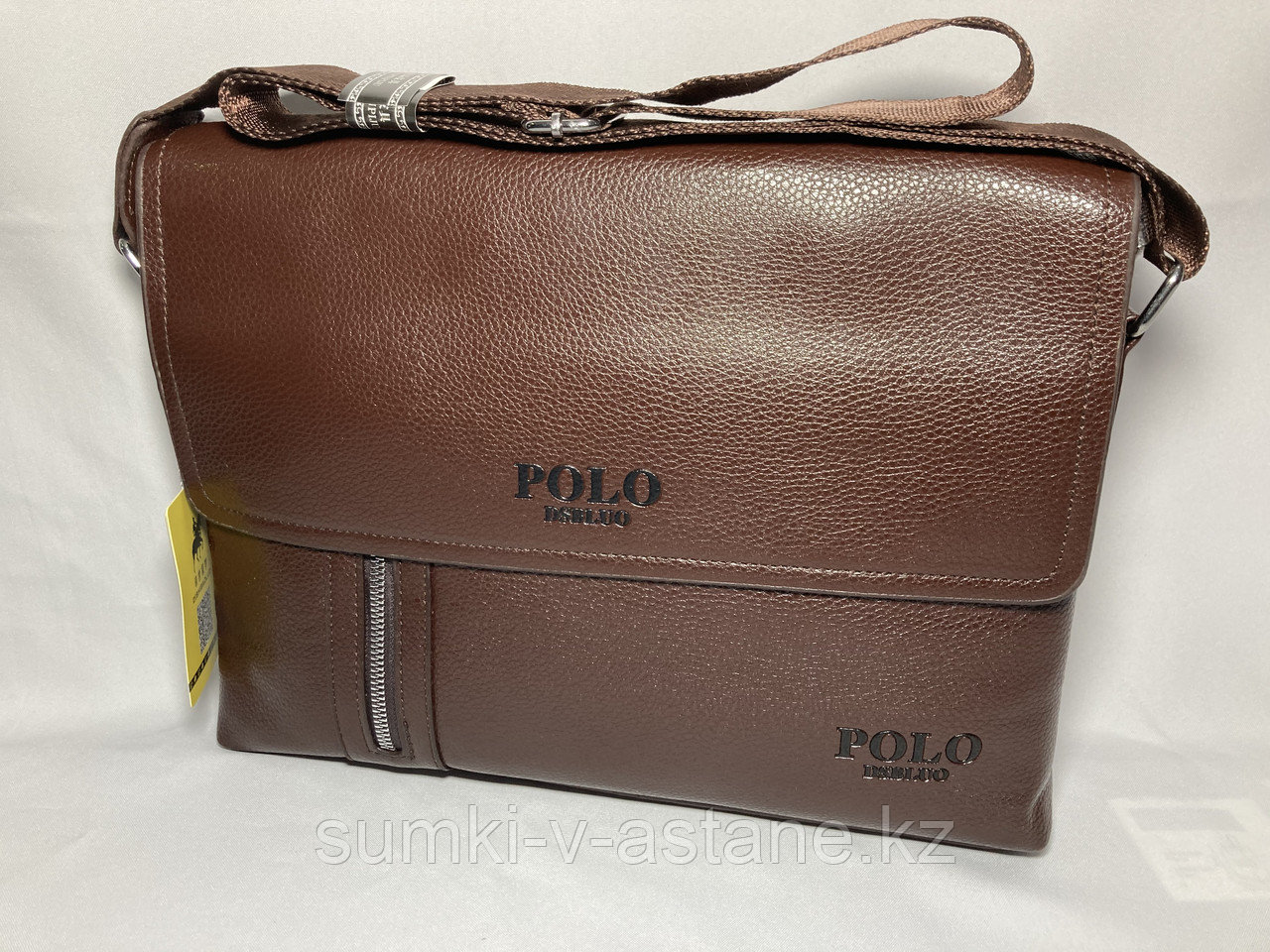 Мужская сумка мессенджер "POLO" через плечо (высота 24 см, ширина 34 см, глубина 6 см) - фото 1 - id-p94211865