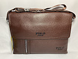 Мужская сумка мессенджер "POLO" через плечо (высота 24 см, ширина 34 см, глубина 6 см), фото 3