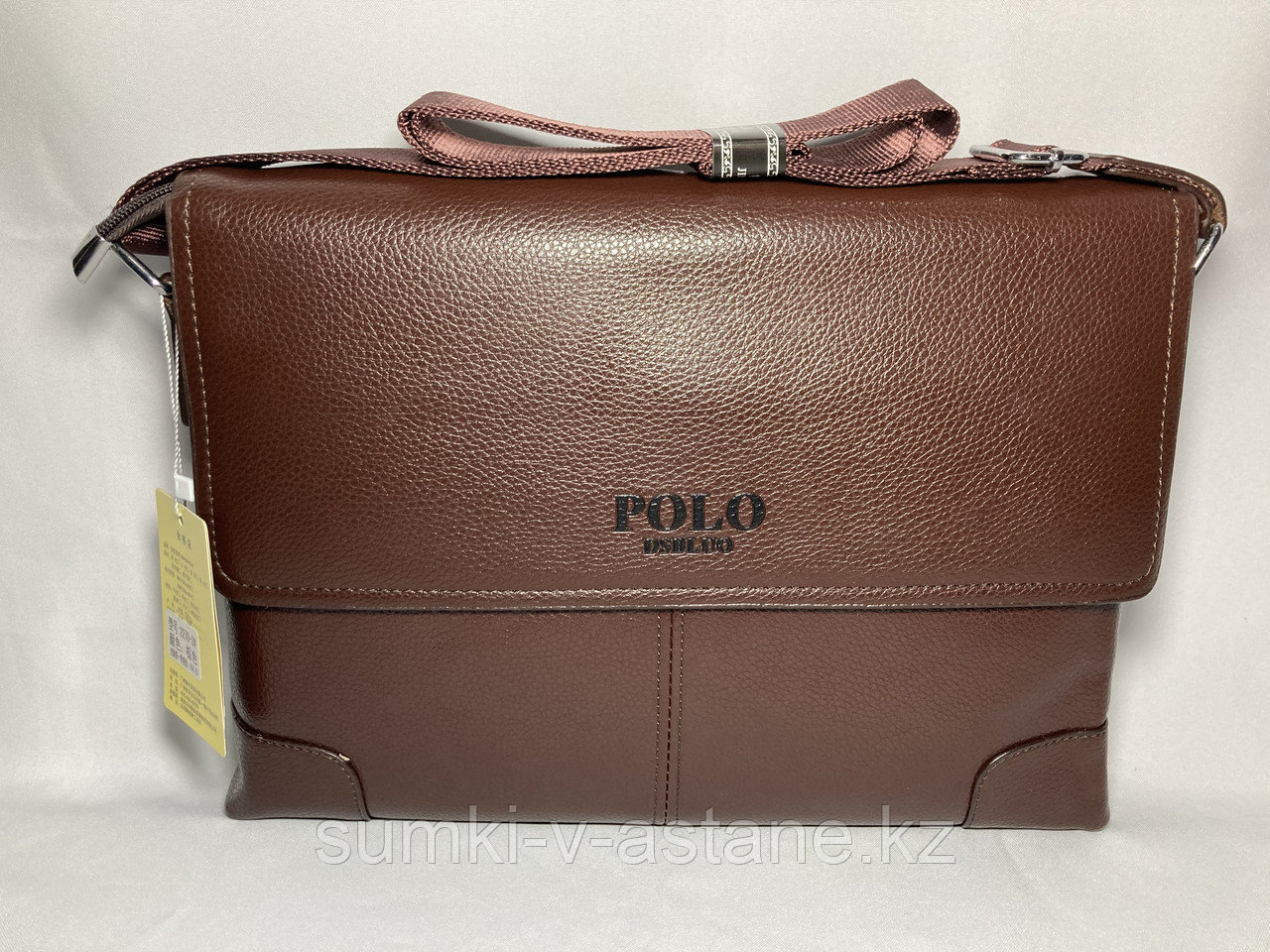 Мужская сумка мессенджер "POLO" через плечо (высота 24 см, ширина 34 см, глубина 6 см)