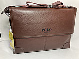 Мужская сумка мессенджер "POLO" через плечо (высота 24 см, ширина 34 см, глубина 6 см), фото 2