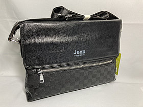 Мужская сумка мессенджер через плечо "JEEP" (высота 24 см, ширина 34 см, глубина 6 см)