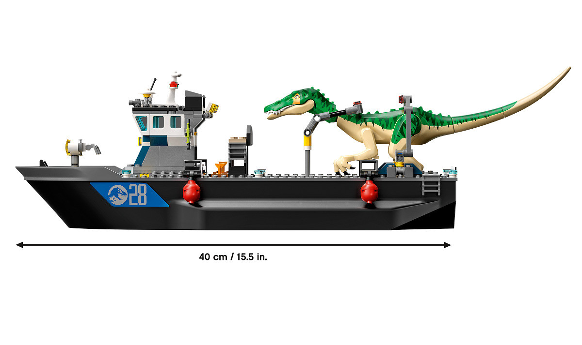 76942 Lego Jurassic World Побег барионикса на катере, Лего Мир Юрского периода - фото 8 - id-p94213802