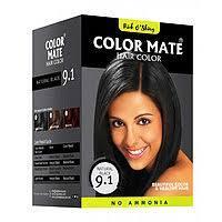 Краска для волос колор мате COLOR MATE Hair Color 9.1 натуральный черный